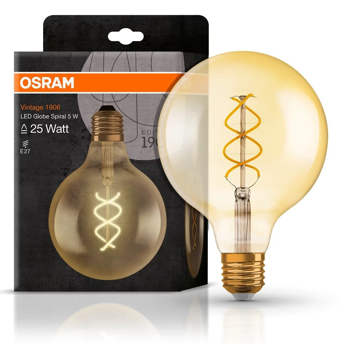 092136 LED-GLOBELAMPE SPIRALFILAMENT E27 4W 2000K