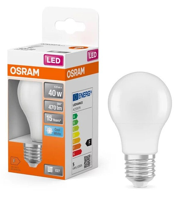 304178 LAMPARA STANDARD LED E27 5,5W 4000K STAR OSRAM