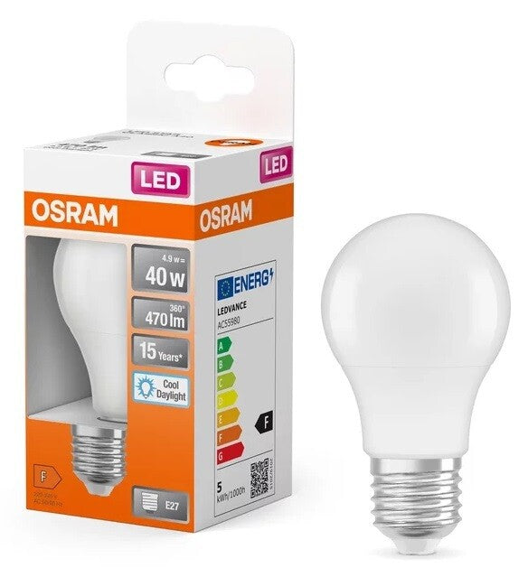 304192 LAMPEN STANDARD LED E27 5,5W 6500K STAR OSRAM