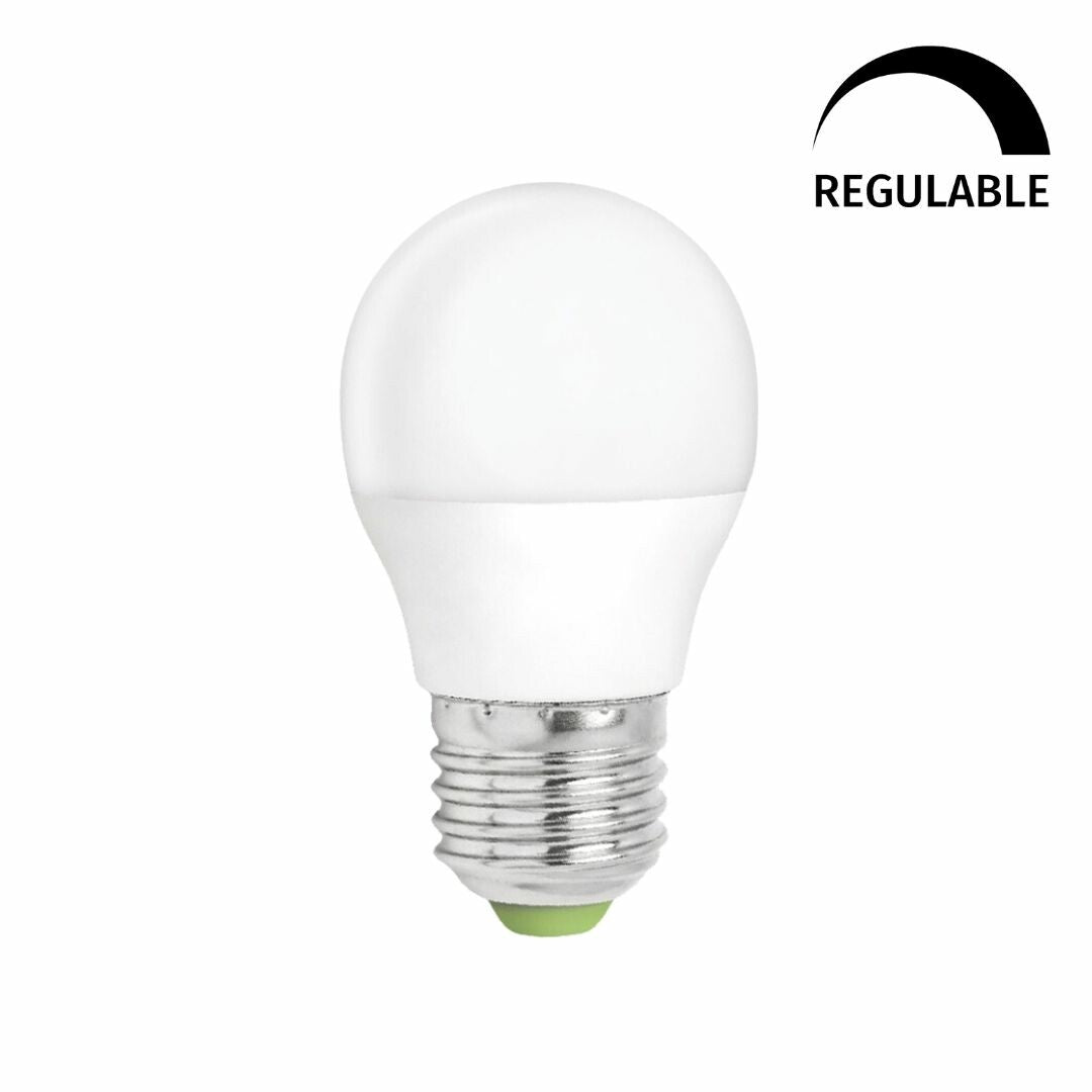 WOJ14378 LAMPARA ESFERICA LED REGULABLE E27 5W 3000K SPECTRUM | Suministros Figmar