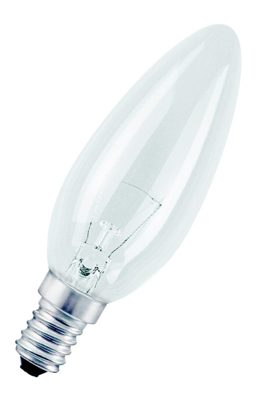 LAMPARA INCANDESCENTE VELA LISA CL 60W OSRAM