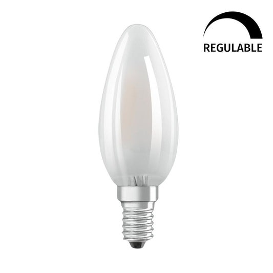 434486 LAMPARA VELA FIL LED MATE REGULABLE E14 6,5W 2700K RETROFIT OSRAM
