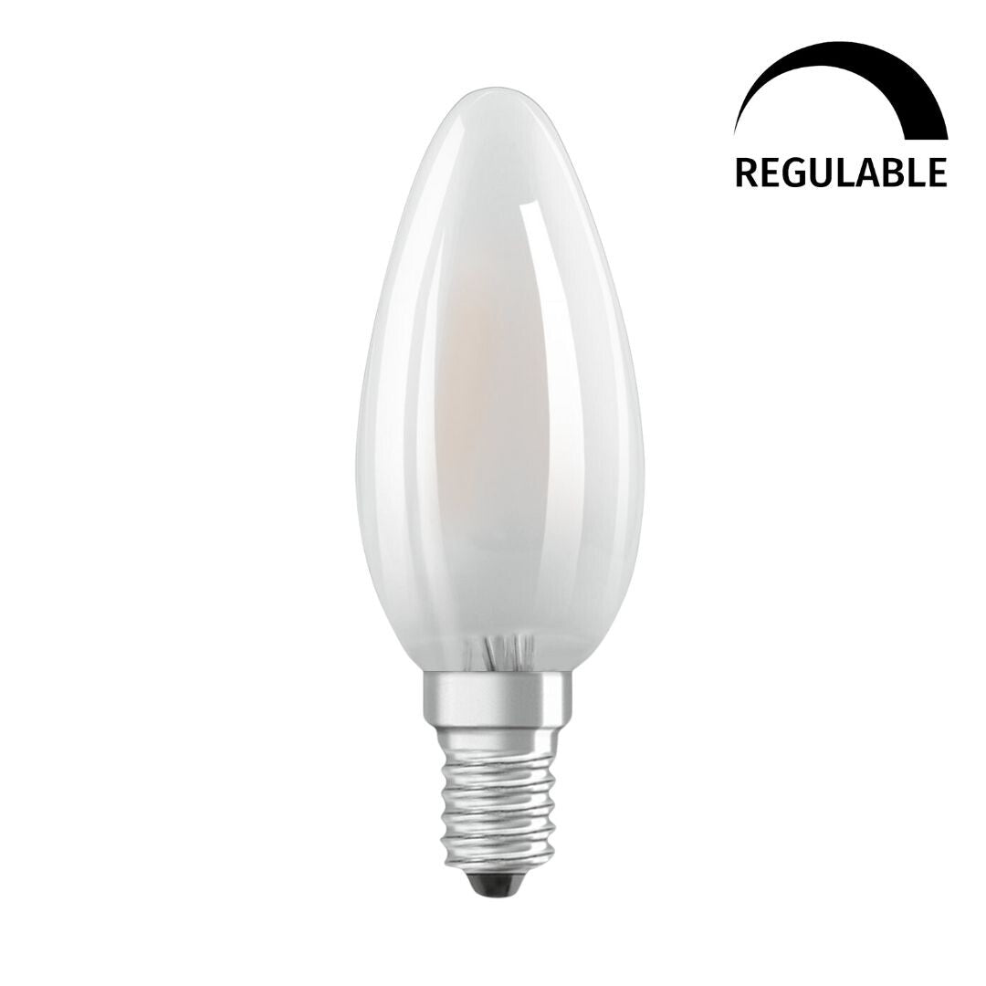 434486 LED-Filamentlampe Kerzenform Matt Dimmbar E14 6,5W 2700K RETROFIT OSRAM