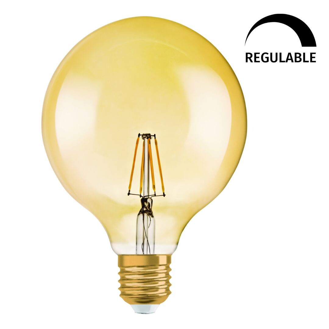 808997 LAMPARA GLOBO FIL LED REG E27 7,5W 2400K