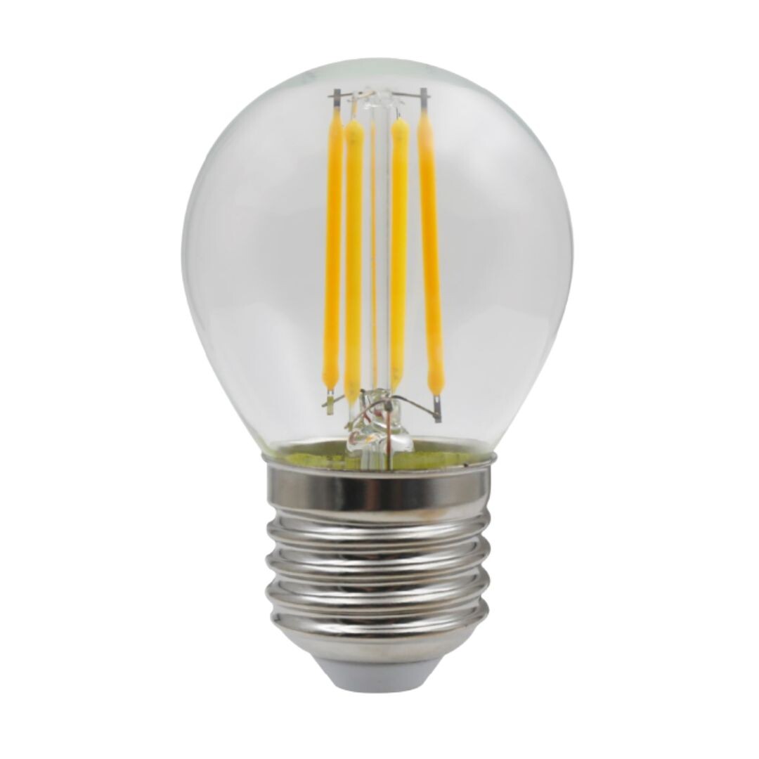 121114 LAMPARA LED ESFERICA CLARA E27 6W 800Lm 4000K B&B