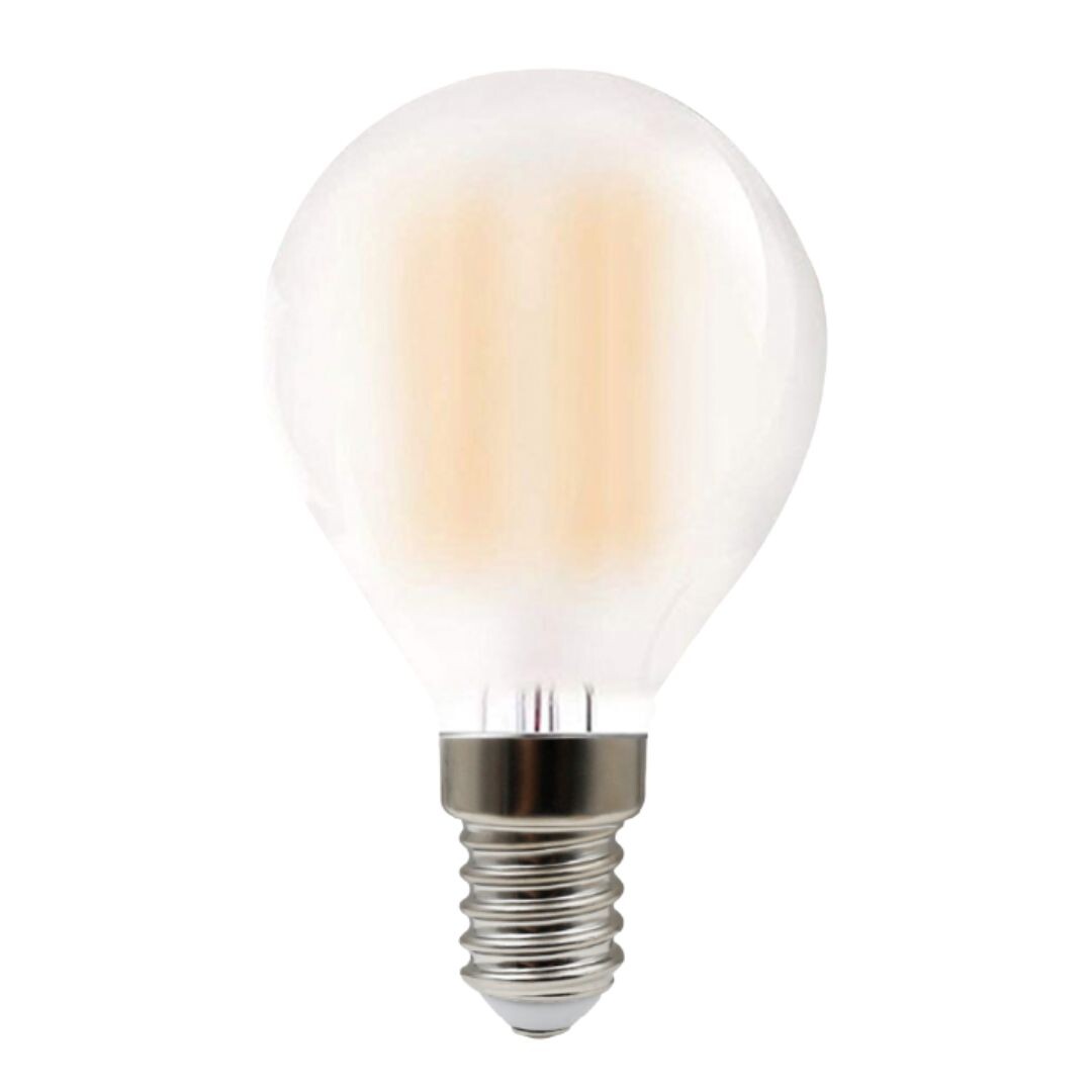 121142 LAMPARA LED ESFERICA MATE E14 6W 800Lm 6000K B&B