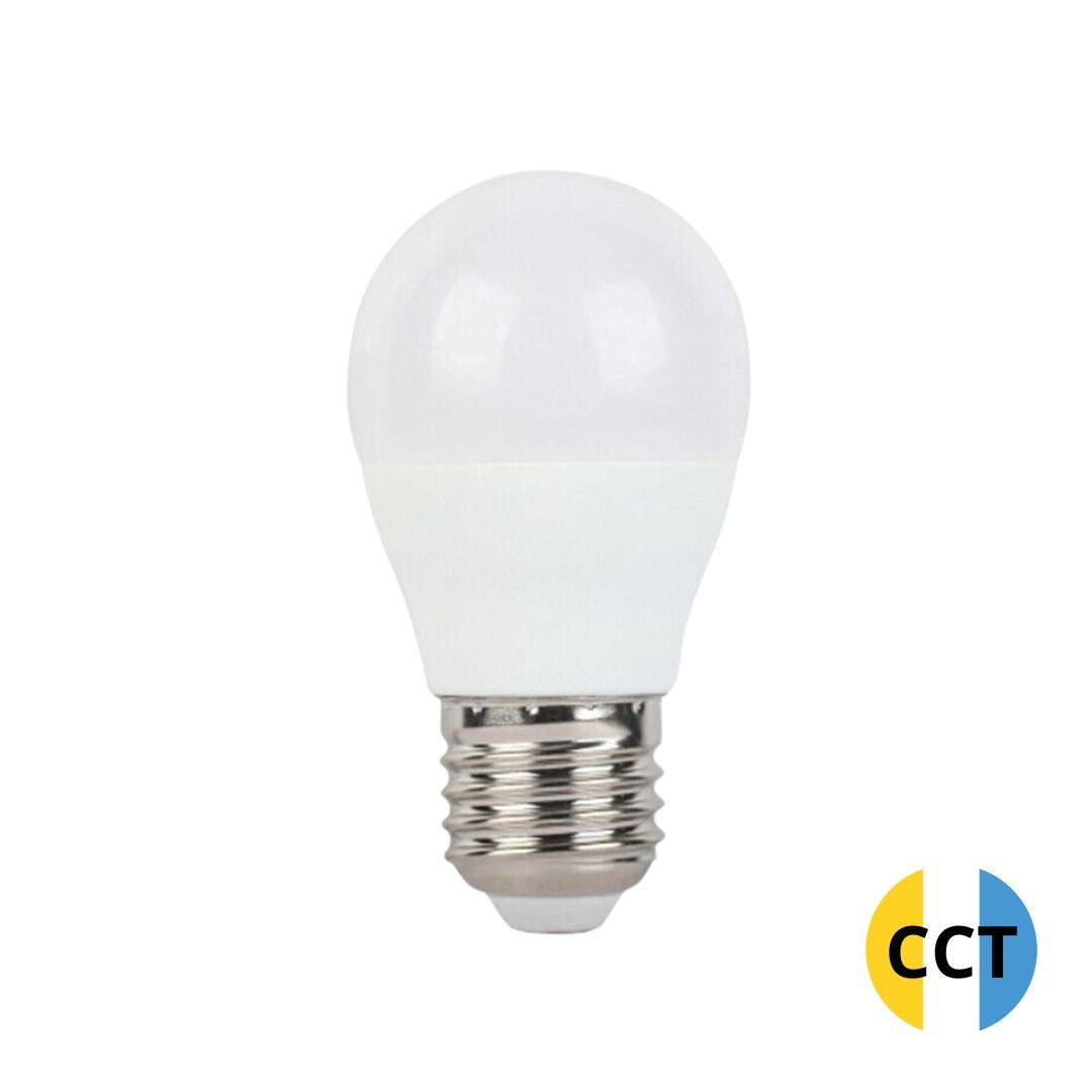 2601741 KUGEL-LED-LAMPE E27 6W CCT MIT SPEICHER 560Lm F-BRIGHT