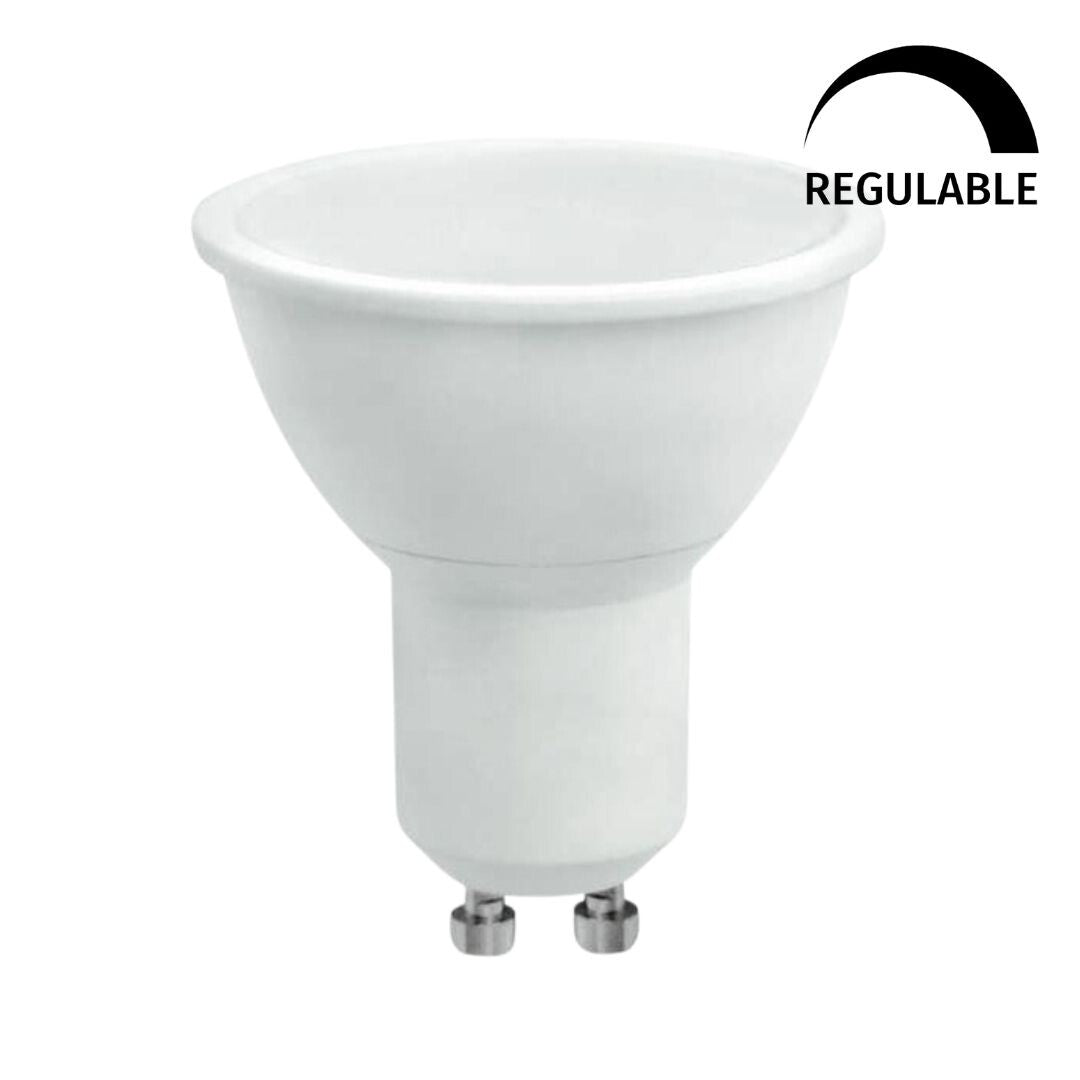 WOJ+14384_6W LAMPARA LED GU10 6W 3000K 420Lm 120º REGULABLE SPECTRUM