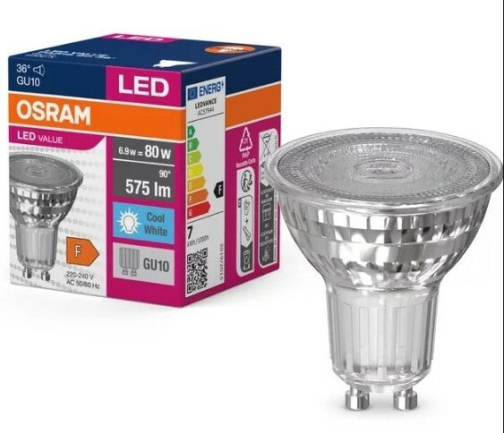 096660 LED-LAMPE GU10 6,9W 4000K 36º VALUE
