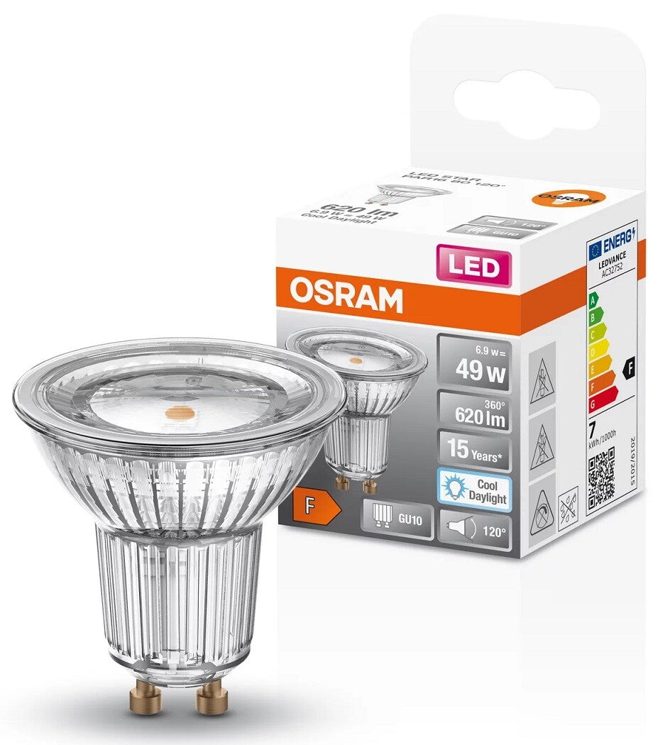022388 LAMPARA PAR16 LED GU10 6,9W 6500K 120° STAR OSRAM