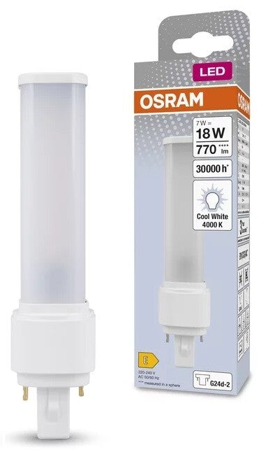 558502 LAMPARA PL DULUX D LED 2 PIN 7W G24D3 4000K