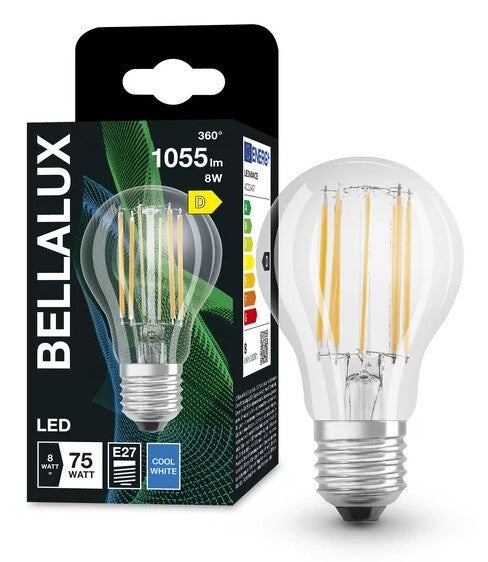 592339 LAMPARA STANDARD FIL LED E27 7,5W 4000K BELLALUX