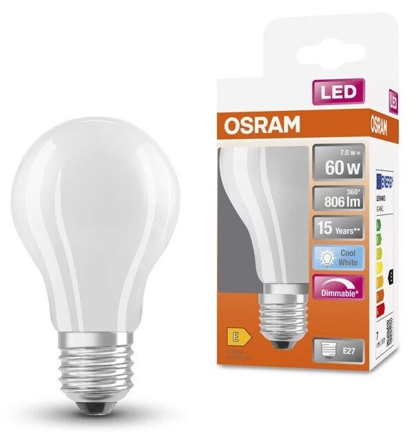 434608 STANDARD LED MATT A60 7W 40000K E27 LEDVANCE LAMPE