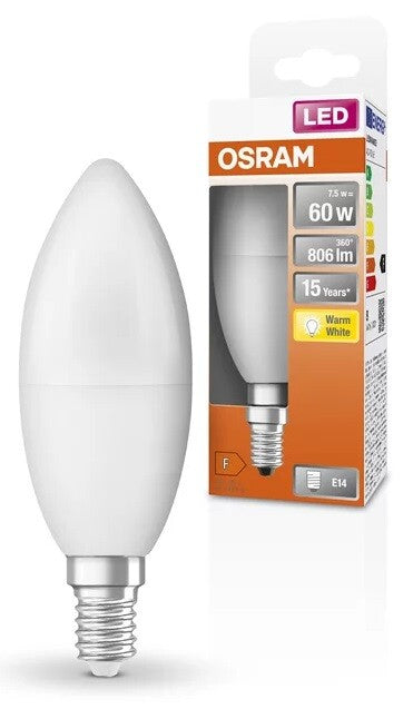 428546 LAMPARA VELA LED 7,5W E14 2700K STAR OSRAM