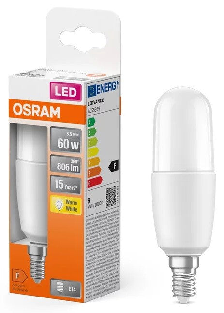 428362 LAMPARA TUBULAR STICK LED E14 8W 2700K STAR OSRAM