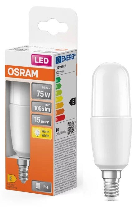 428386 LAMPARA TUBULAR STICK LED E14 10W 2700K STAR OSRAM | Suministros Figmar