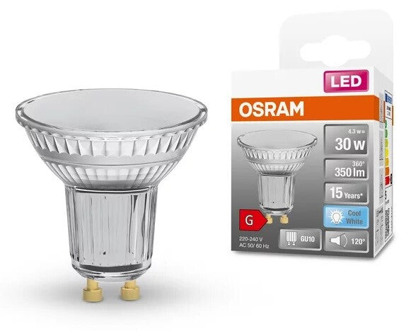 303287 LAMPARA PAR16 LED GU10 4,3W 4000K 120° STAR OSRAM | Suministros Figmar