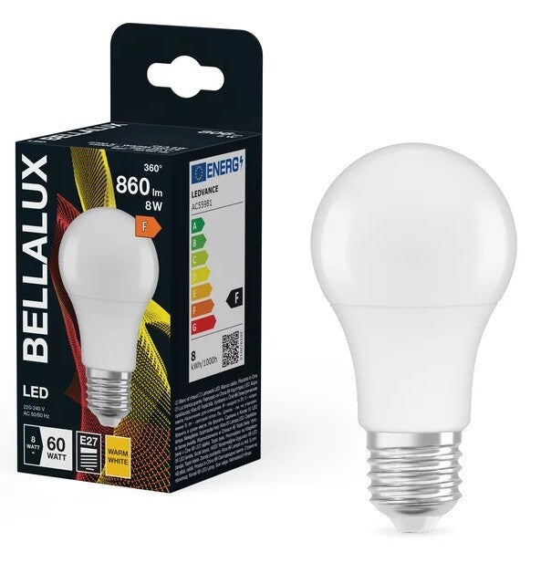 128149 STANDARD LED LAMPE 8,5W E27 2700K BELLALU