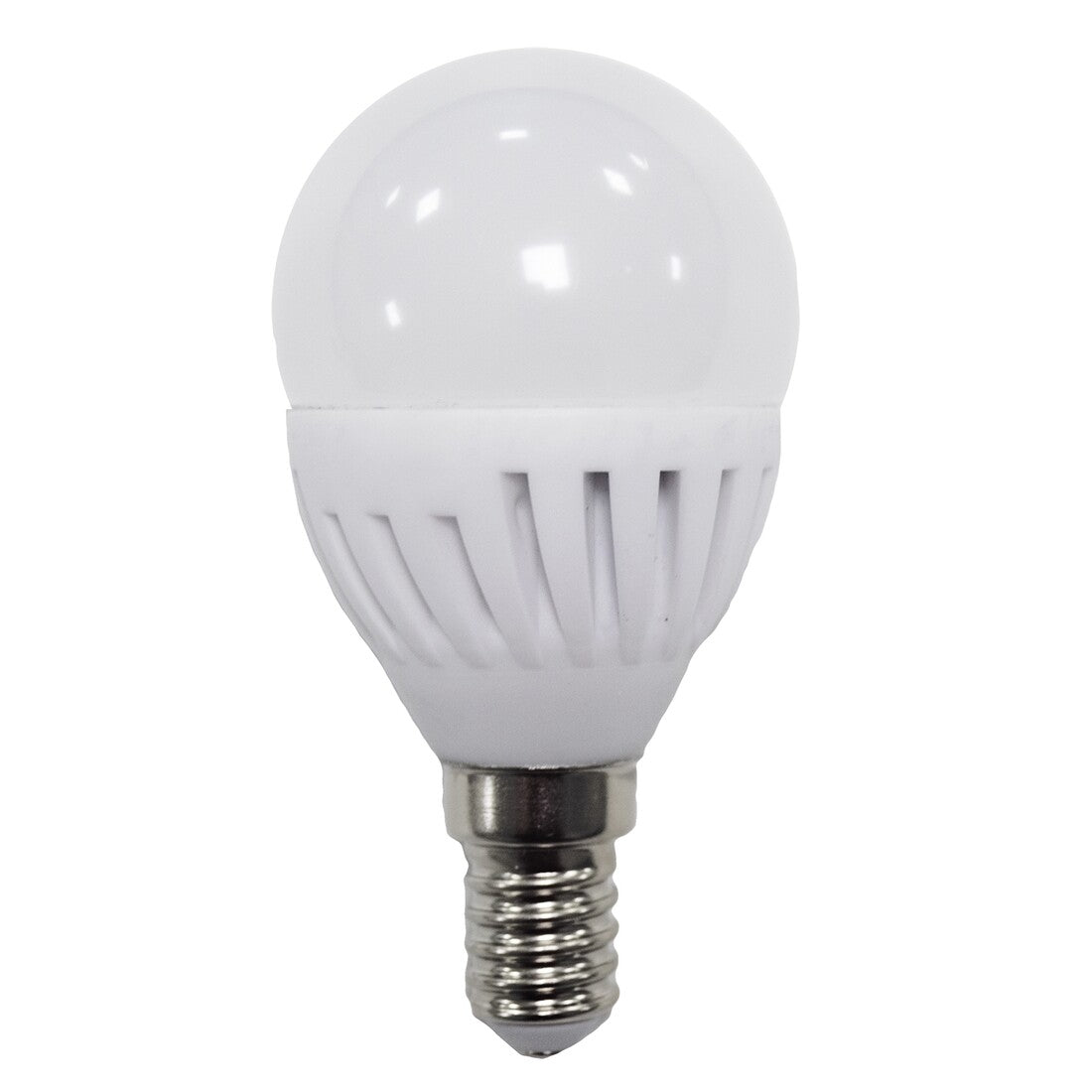 120642 BOMBILLA ESFERICA CERAMICA E14 G45 9W 1000lm 6000K B&B