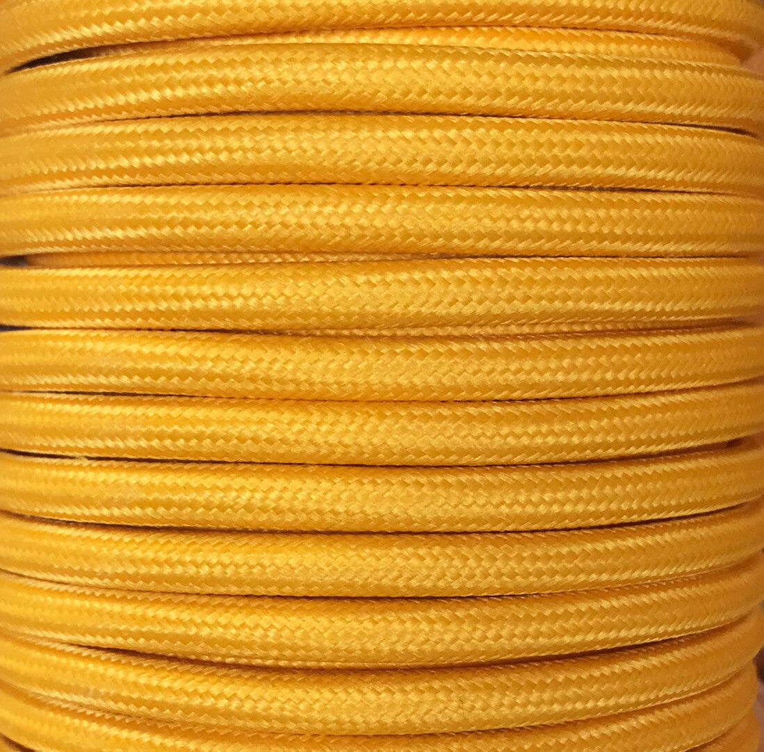 CIR62CM05 5m CABLE TEXTIL LISO MOSTAZA MATE