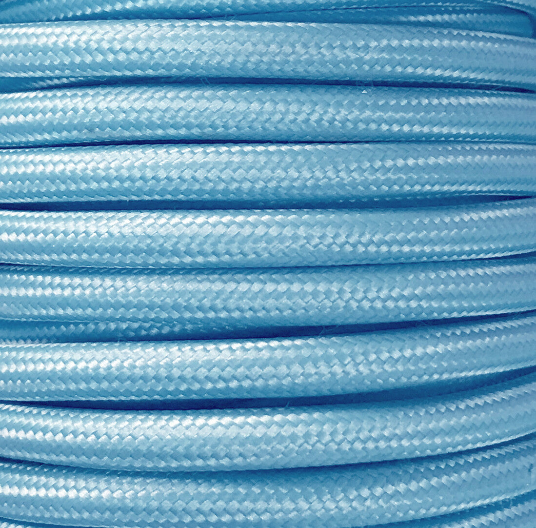 CIR62CM29 5 MTS CABLE TEXTIL LISO AZUL MATE