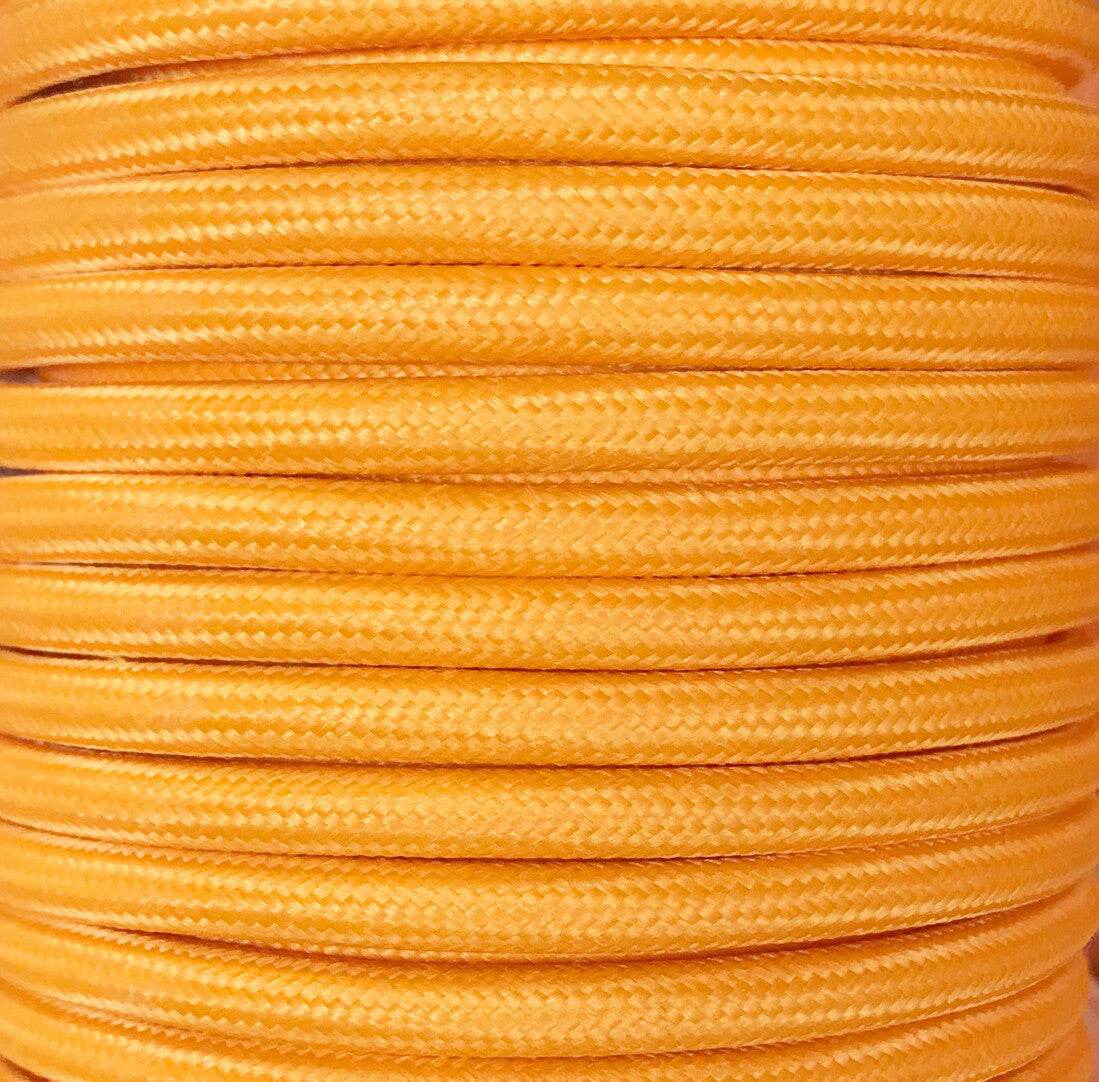 CIR62CM33 5 MTS CABLE TEXTIL LISO NARANJA CLARO MT