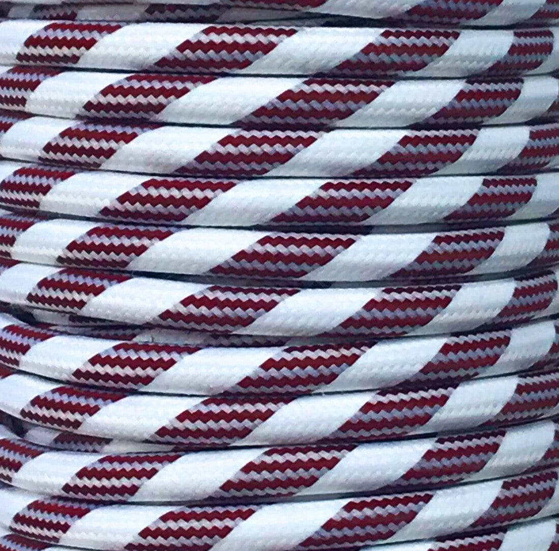 CIR62CTS26/M01 25 MTS CABLE TEXTIL PLANCHA GRANATE