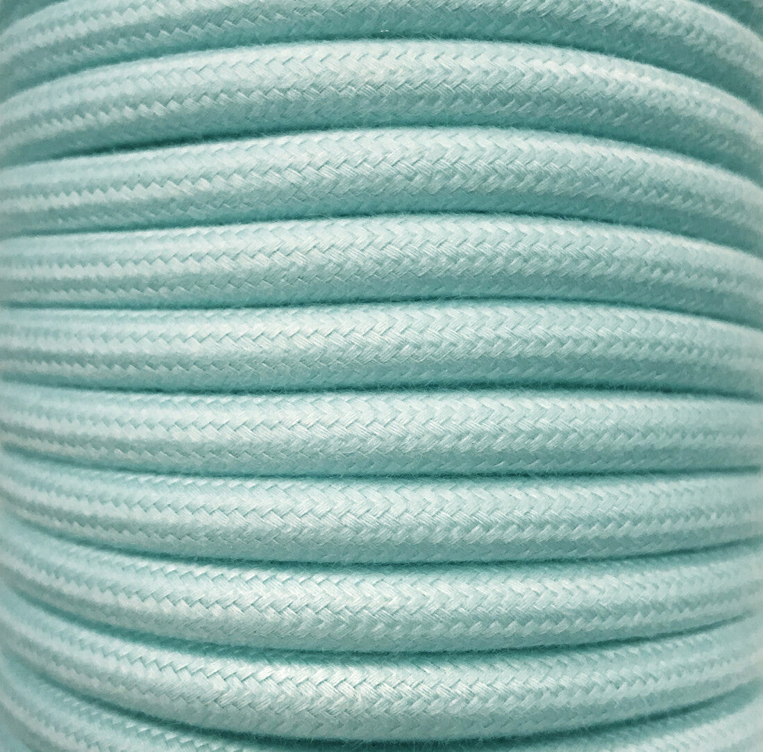 CIR62AL06 15m CABLE TEXTIL MINT ALGODON LISO