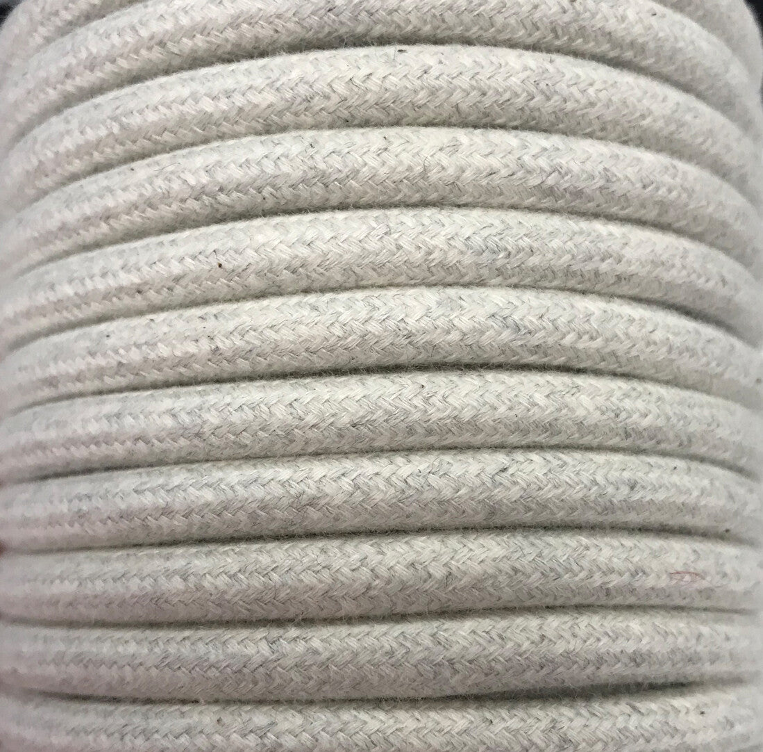 CIR62BA10 5m CABLE TEXTIL LINO ALGODON LISO | Suministros Figmar