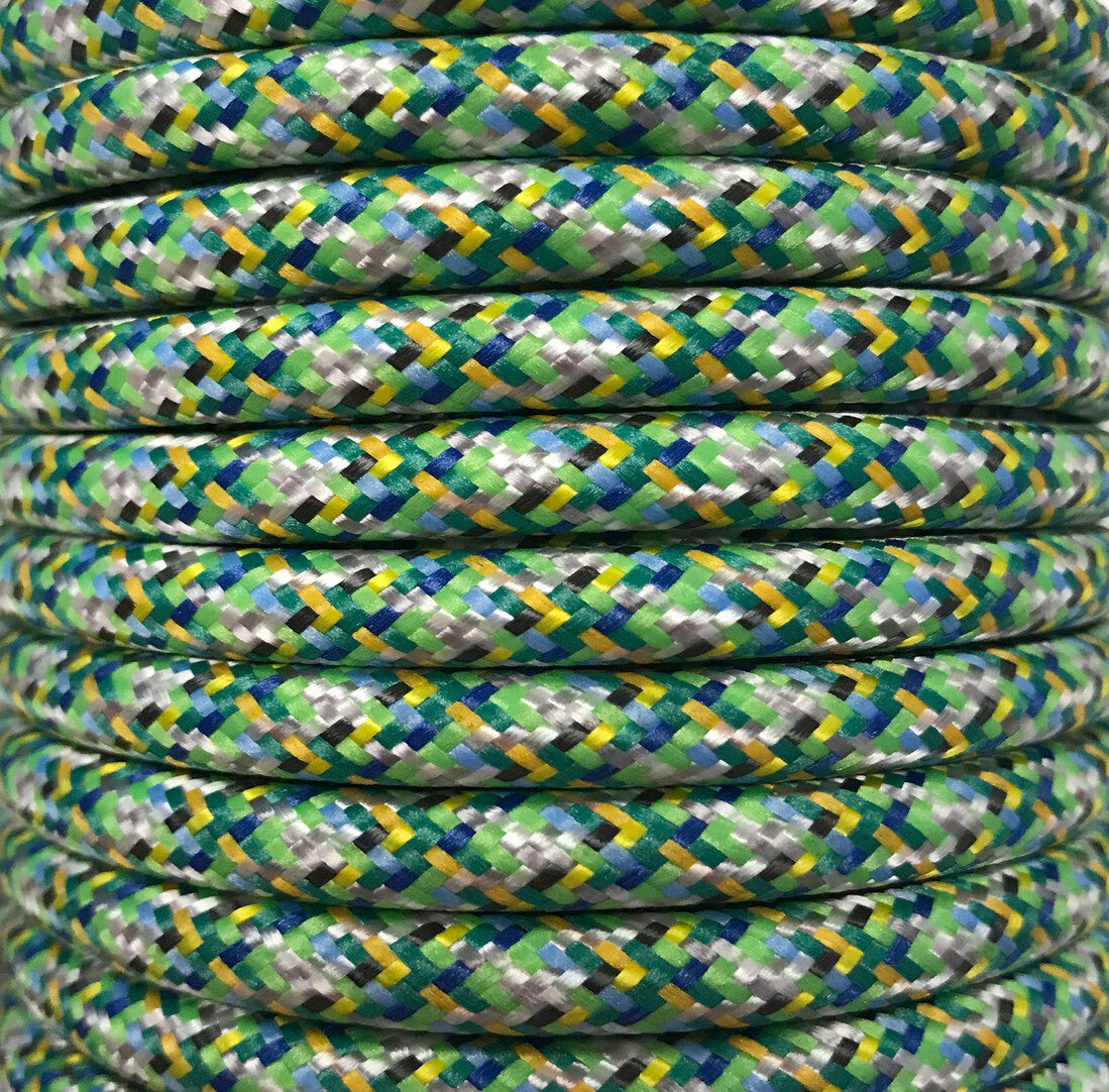 CIR62PI03 15m CABLE TEXTIL VERDE PIXEL BRILLO