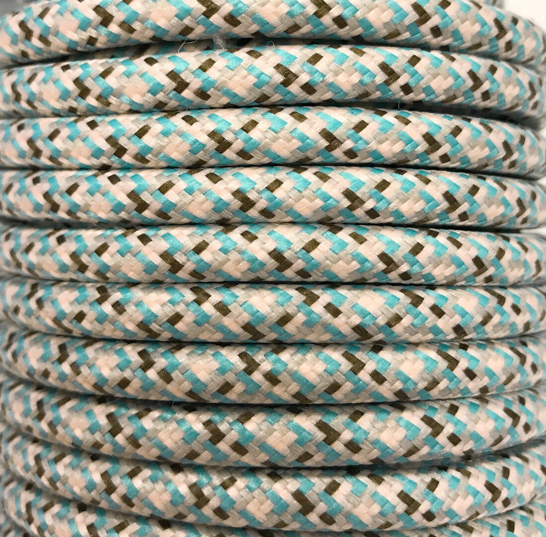 CIR62PI060 15m CABLE TEXTIL AZUL NORDICO PIXEL MAT