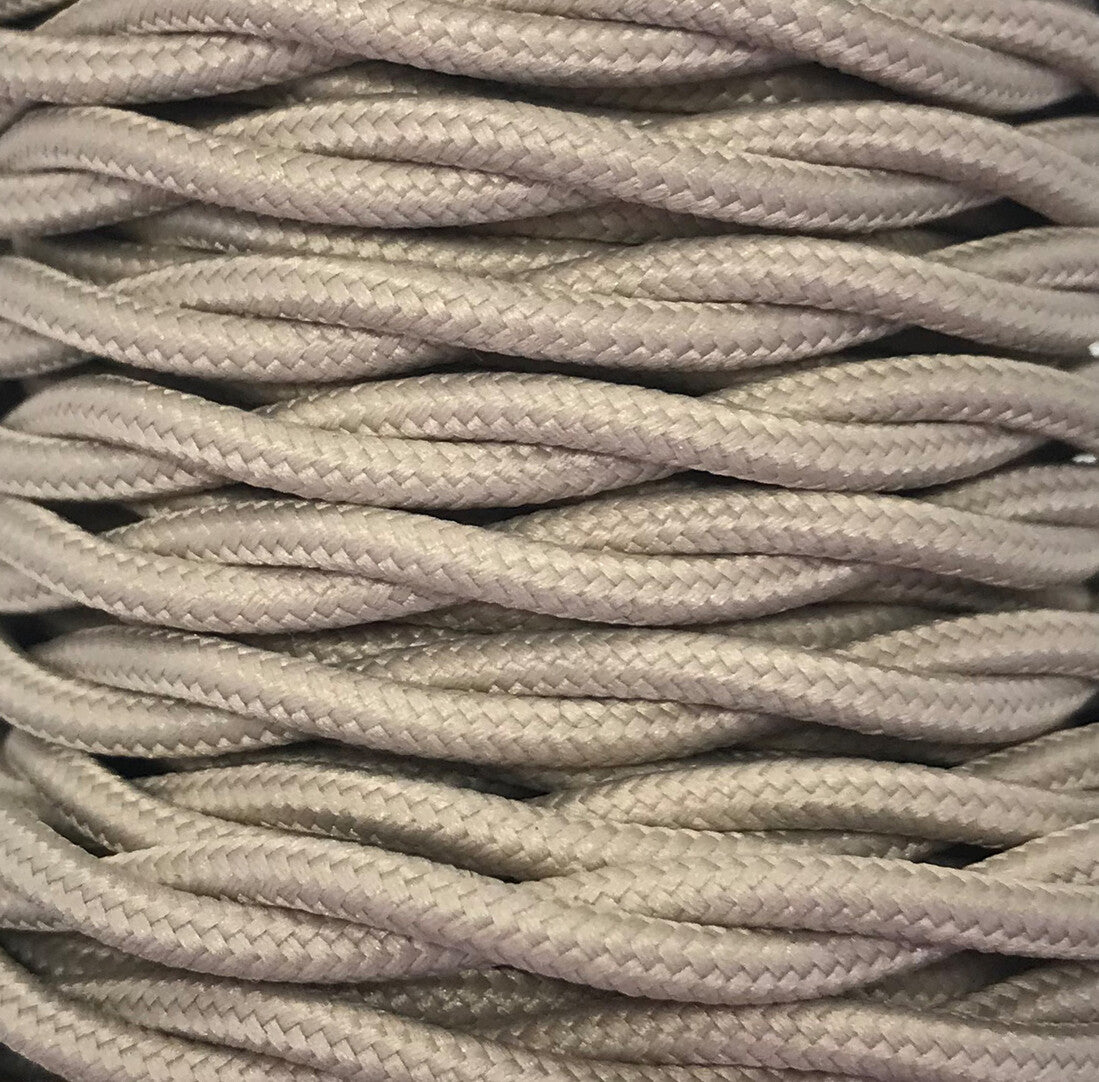 CABEXT2P02 5m CABLE TEXTIL TRENZADO ARENA | Suministros Figmar