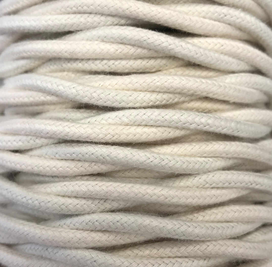 CABEXT2TA01 5m CABLE TEXTIL TRENZADO LINO | Suministros Figmar