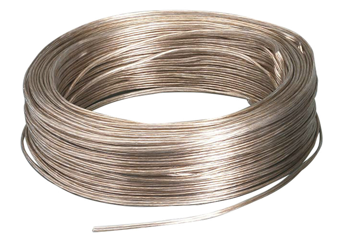 0900008-T 100m PARALLEL AUDIO CABLE 2x0.75 TRANSPARENT