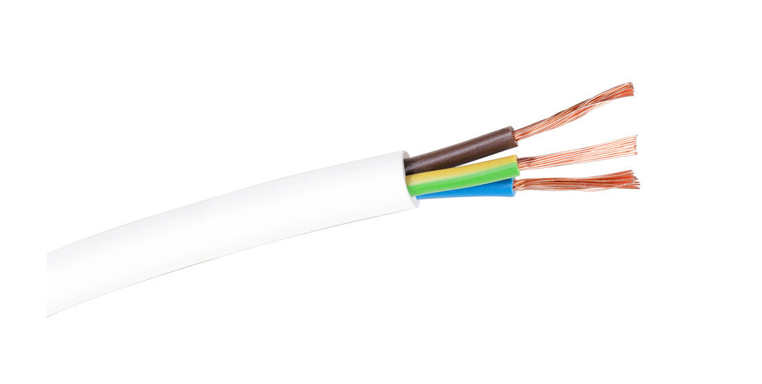 100m CABLE MANGUERA REDONDA 3x0,75 BLANCO | Suministros Figmar