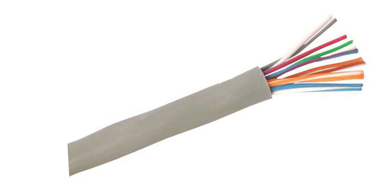 Rollo 100m Cable Trenzado 6x0,22 mm² con Funda Libre de Halógenos | Cable de Telefonía, Alarma y Señal | Suministros Figmar