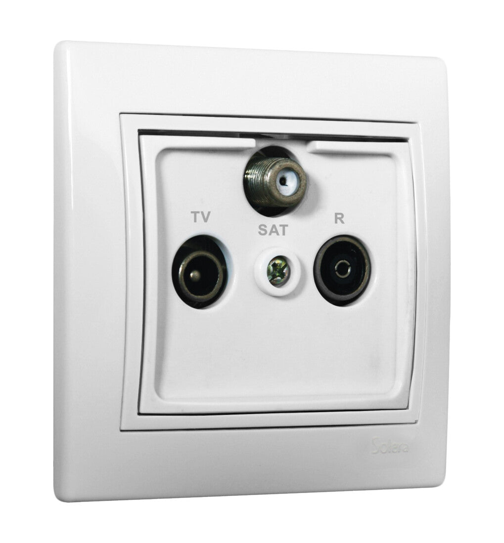 ERP48U FINAL SOCKET TV-SAT-RADIO WHITE EUROPE SERIES