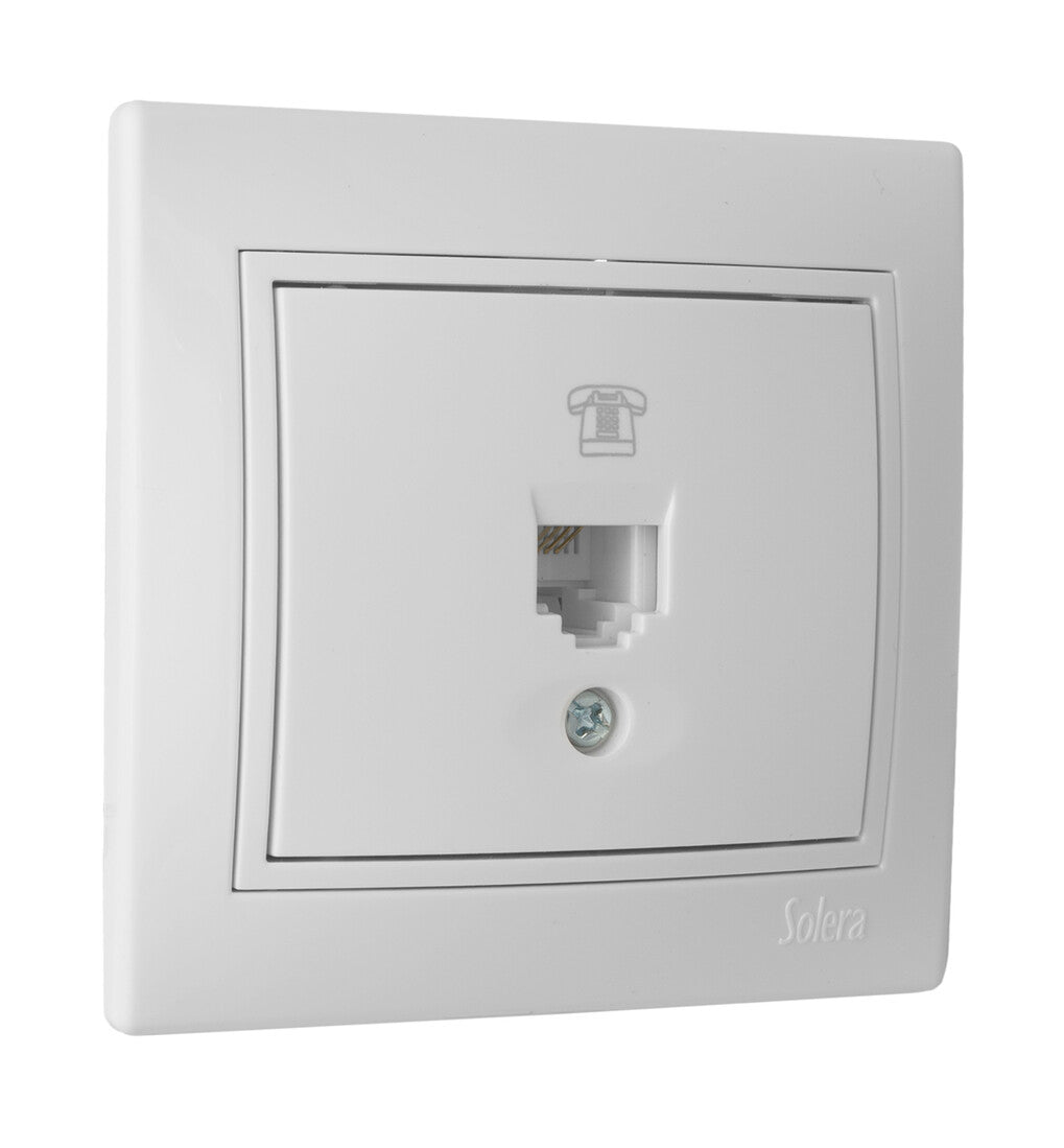 ERP84U WHITE RJ11 TELEPHONE JACK EUROPE SERIES