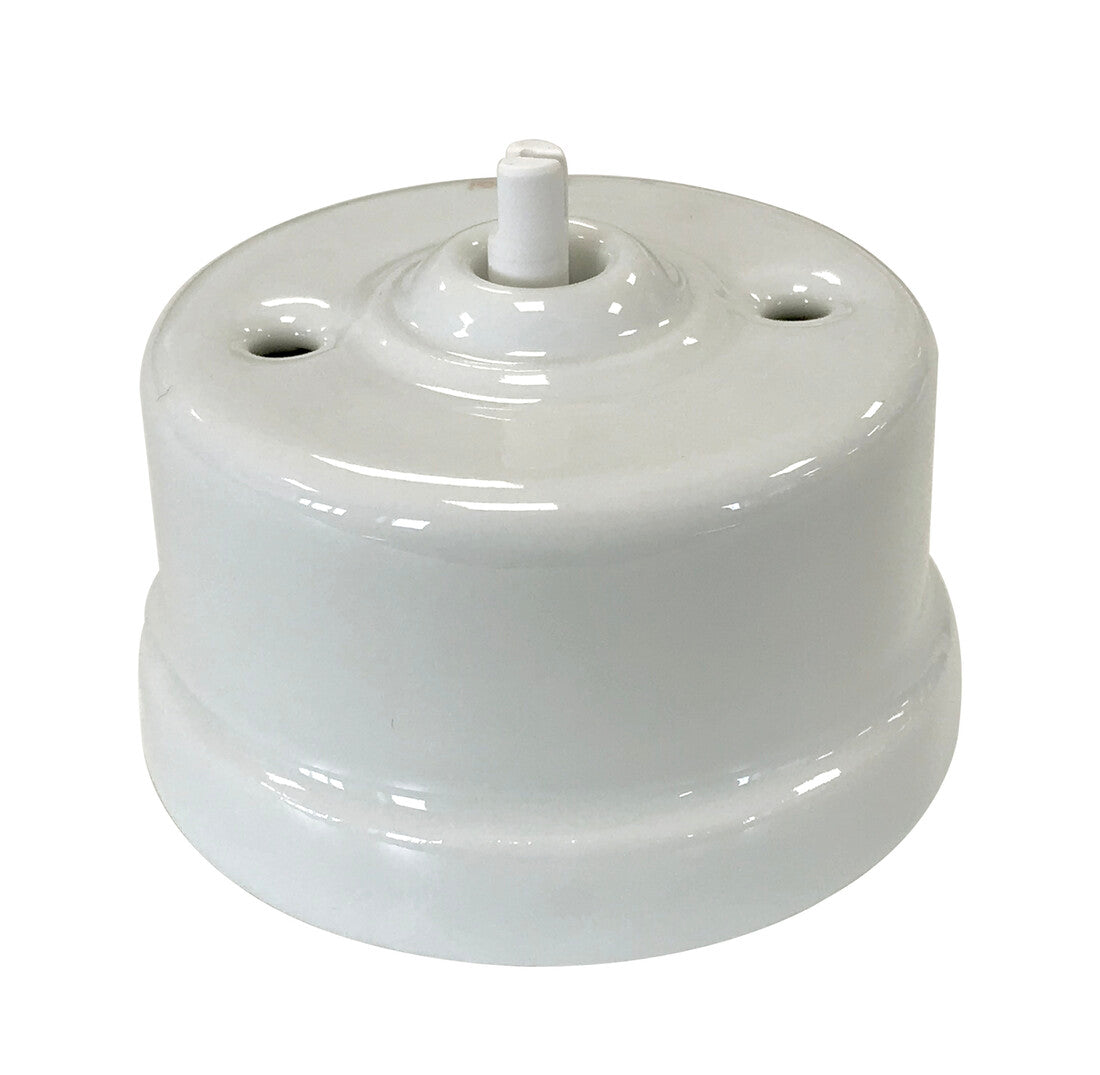 30-306-17-1 INTERRUPTOR PORCELANA BLANCO SIN LAZO