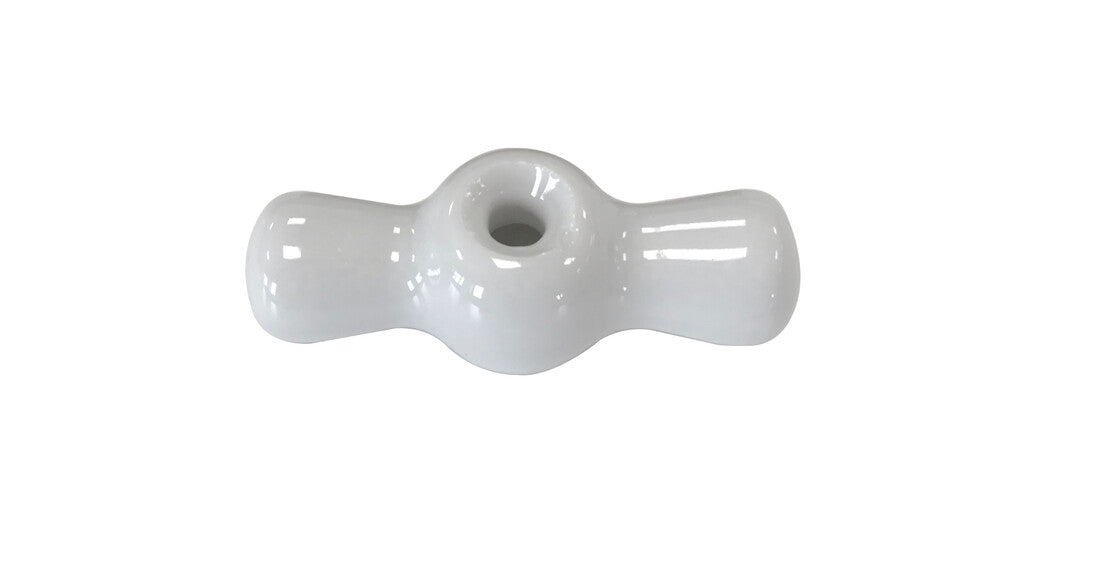 30-967-17-1 WHITE PORCELAIN BOW + SKATE SCREW