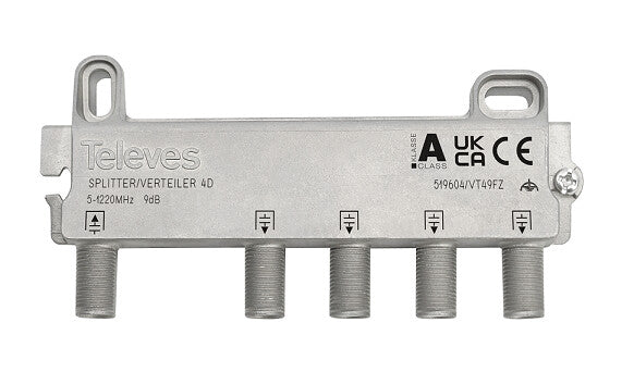 519604 REPARTIDOR 4 DIRECCIONES 9dB TELEVES
