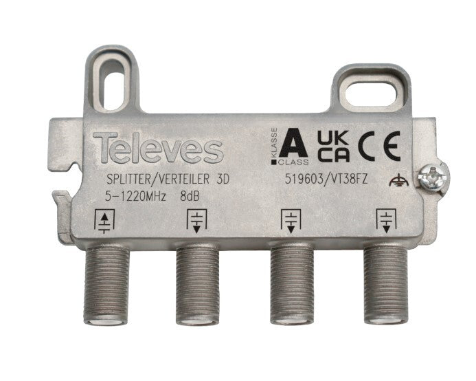 519603 VERTEILER 3-FACH 8dB TELEVES