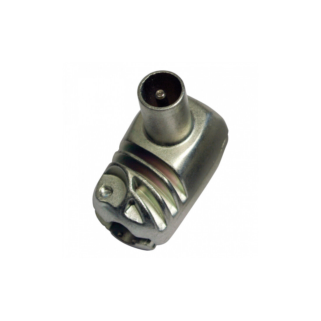 413210 CONECTOR ACODADO TV BLINDADO EASYF MACHO | Suministros Figmar