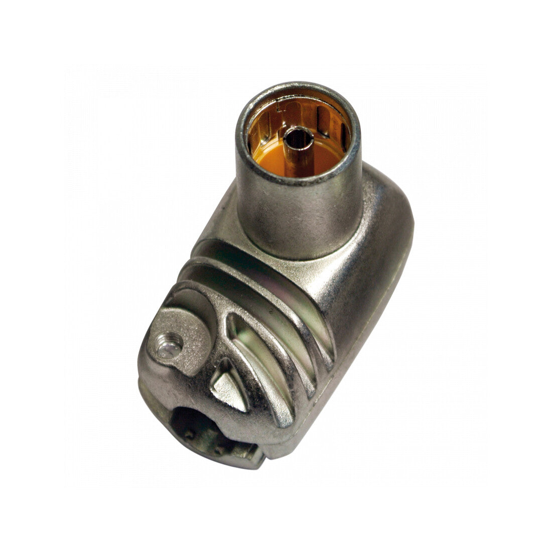 413301 CONECTOR ACODADO TV BLINDADO EASYF HEMBRA