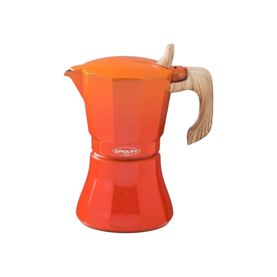 215090306 CAFETERA INDUCCION PETRA NARANJA 6 TAZAS OROLEY