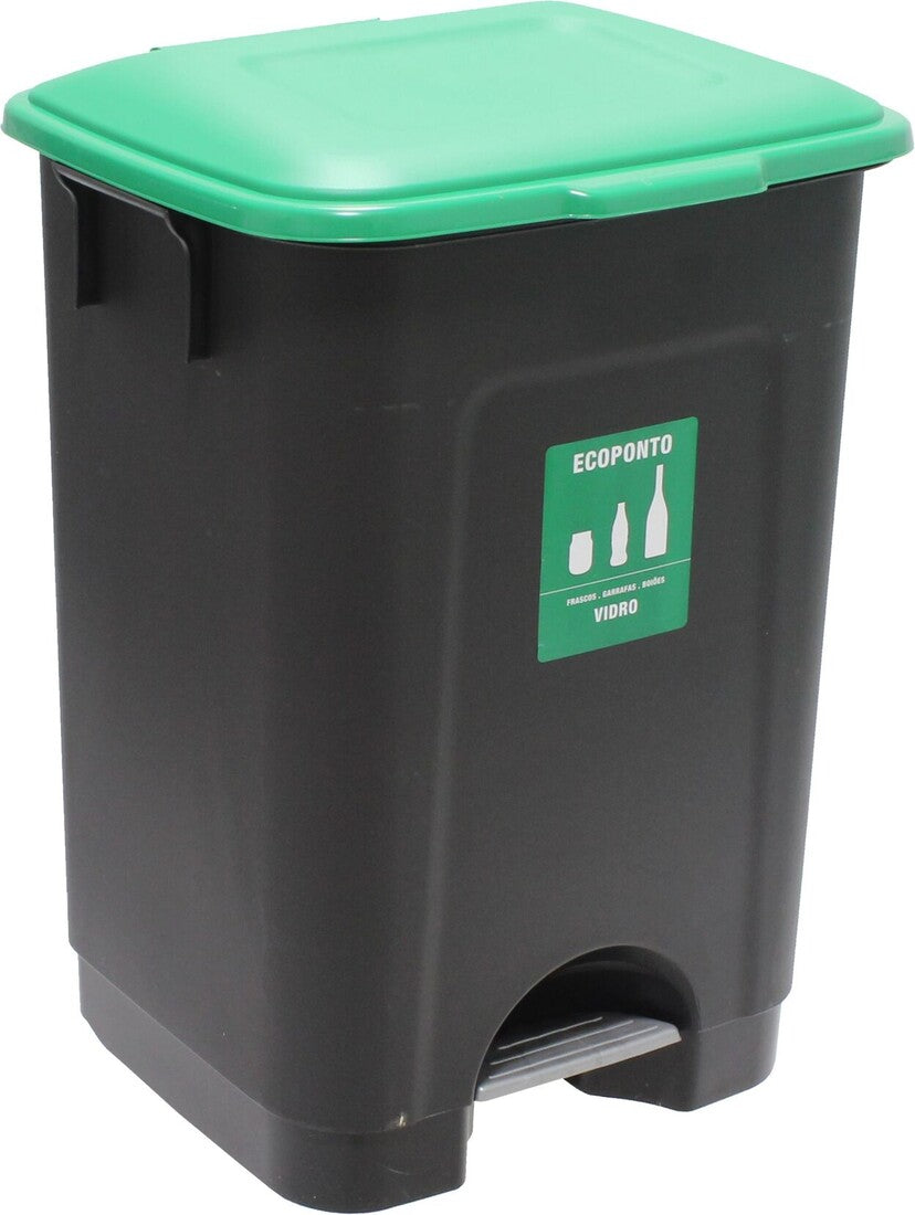 06032 ECO-LEI WASTE BIN WITH PEDAL 35L GREEN