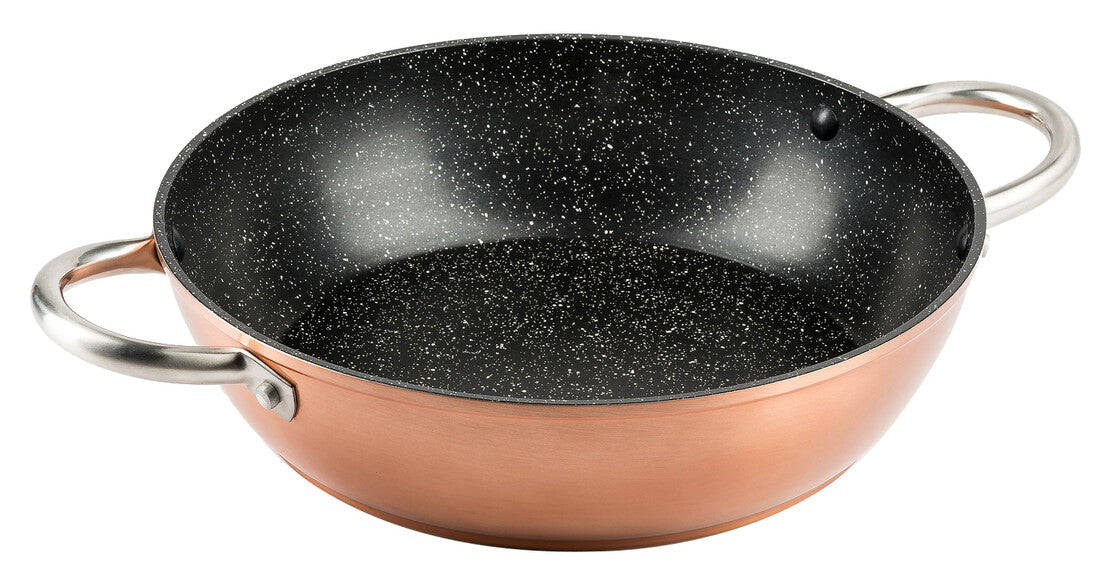 913-32 CACEROLA COBRE ALUMINIO FORJADO Ø32cm VIER
