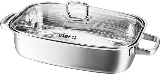 RU42 RUSTIDERA INOX 18//10 CON TAPA 35x24x10cm VIER