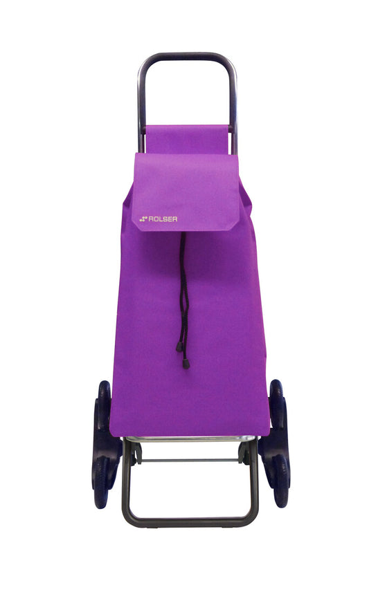 SAQ057 CARRO COMPRA SAQUET LN 6 RUEDAS SUBE ESCALERAS MALVA