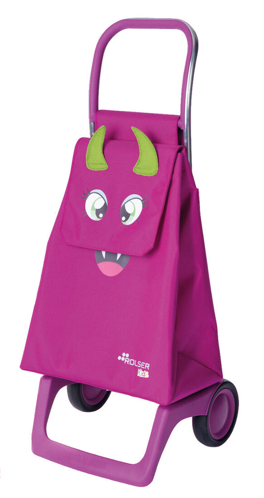 KID001 CARRO INFANTIL MONSTER KID MF 2 RUEDAS FUCSIA